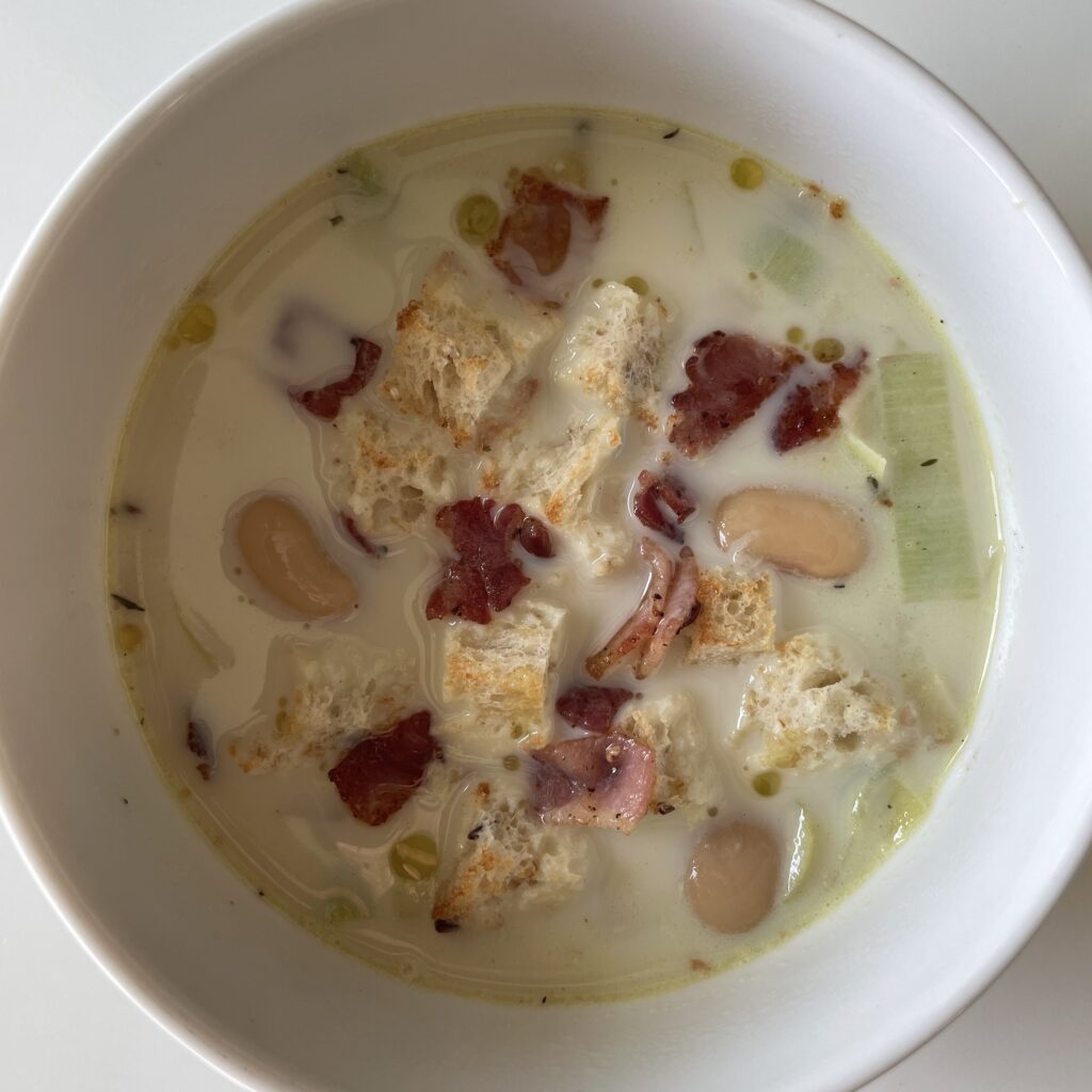 Leek and Butter Bean Soup