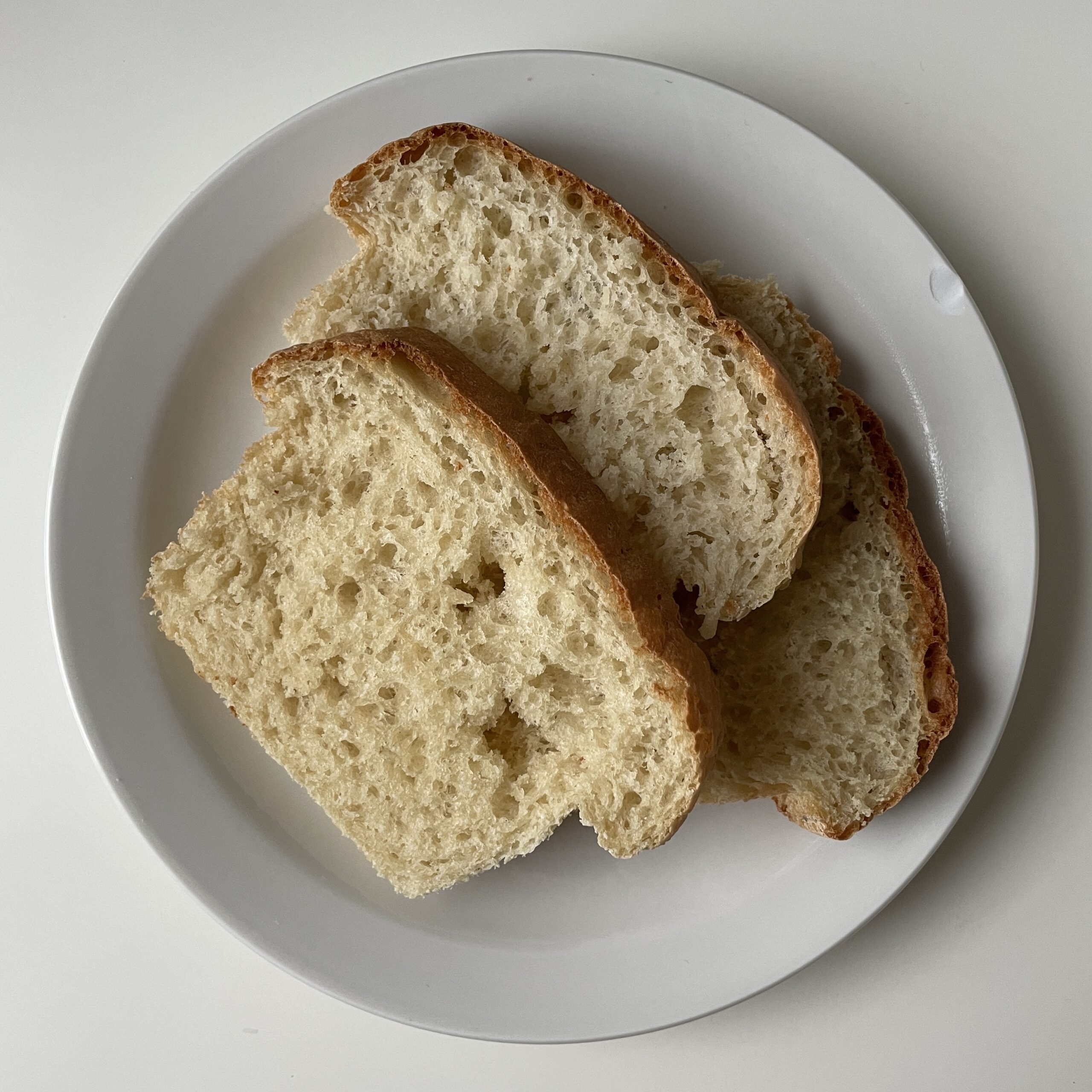 No Knead Easy White Bread Loaf