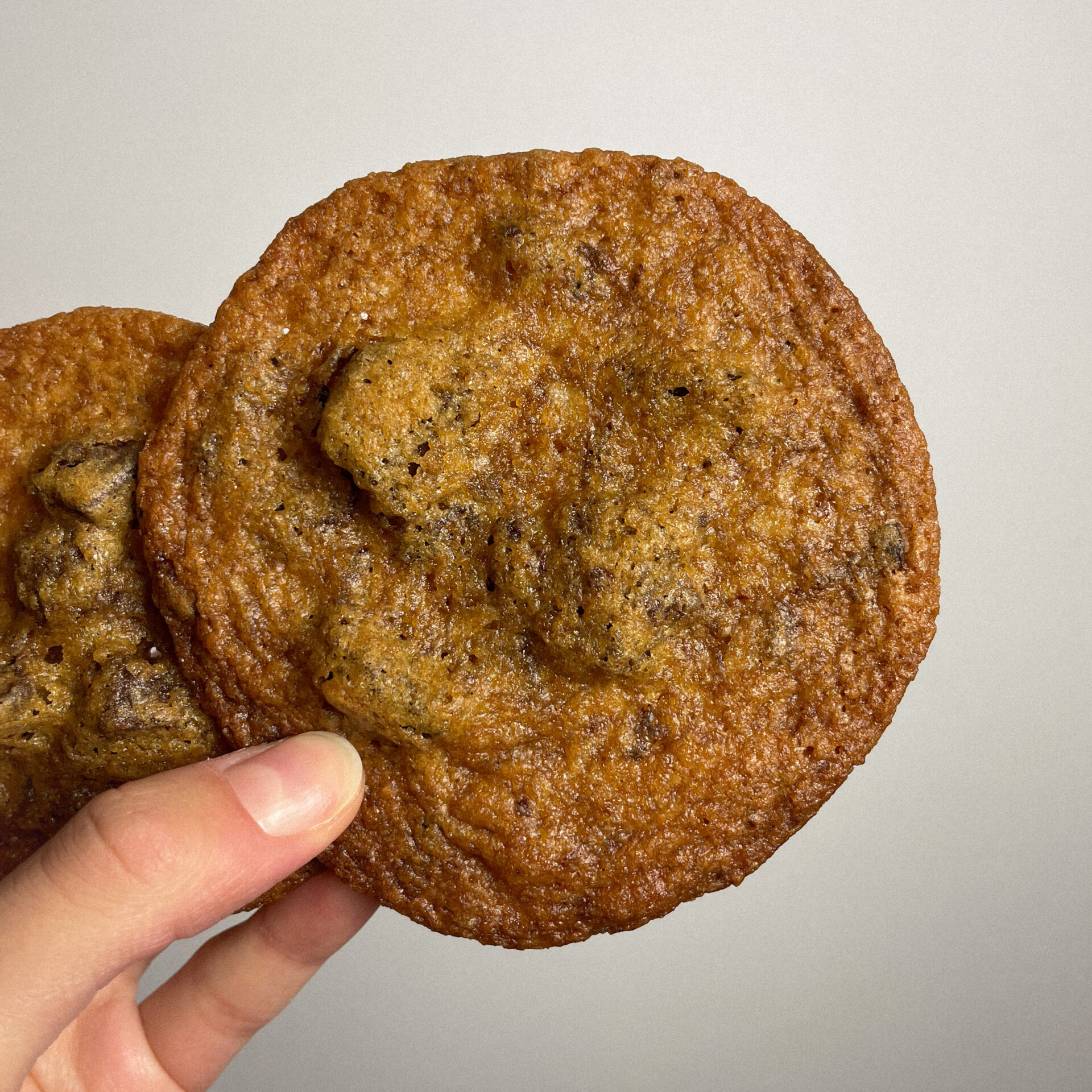 Crispy and Chewy Chocolate Chip Cookies