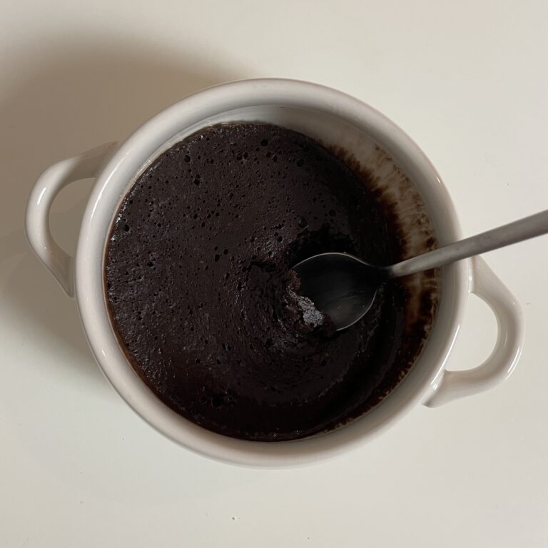 Healthy Oat Chocolate Mug Cake