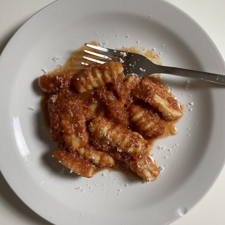 Ricotta Gnocchi with Tomato Sauce